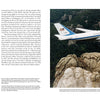 A page spread showcases the Boeing 747: troops parading before it, one flying above mountains, one taking off, and one passing Mount Rushmore, plus text on this iconic jet’s role in aviation history. From Schiffer Publishing, Ltd.