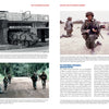 Page spread from Schiffer Publishing, Ltd.'s "The 10th Mountain Division" features four photos of U.S. Army soldiers and armored vehicles, with text about the unit’s role in the Gulf War and references to WWII’s Italian campaign.
