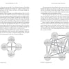 A spread in "The Razorblade of Zen" (Schiffer Publishing, Ltd.) features diagrams: the Four Noble Truths as a cycle and the Eightfold Path as an eight-segment wheel, with text on Zen concepts like suffering, enlightenment, and self-examination.