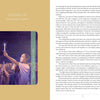 A book spread from Christ Consciousness Self-Mastery Oracle by Schiffer Publishing, Ltd. Left page: title "Stand Up: Steadfast Vision" with an illustration of a young woman holding a lit candle among others. Right page: text on steadfast vision.