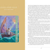 An illustrated page from Schiffer Publishing, Ltd.’s Christ Consciousness Self-Mastery Oracle shows people in a boat on rough seas, one reaching out, with the message “Faith Over Fear: You Can Cope,” reflecting spiritual evolution.