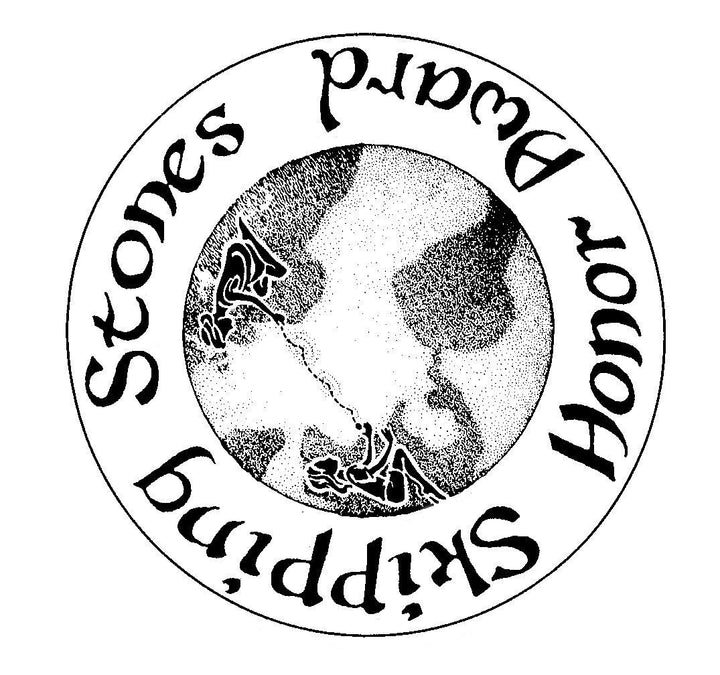 A circular Skipping Stones Honor Award logo surrounds an Earth illustration (text upside down, two stylized birds facing)—great for Schiffer Publishing, Ltd.’s middle-grade novel "Something Is Bugging Samantha Hansen.