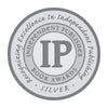A silver circular Independent Publisher Book Award seal with bold “IP” and “Recognizing Excellence In Independent Publishing”—ideal for “The Kids of Widney Junior High Take Over the World!” by Schiffer Publishing, Ltd., about an inspiring band with disabilities.